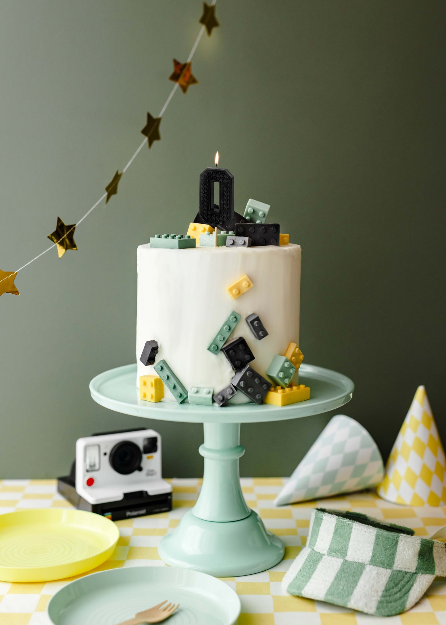 Black Birthday Candle – Number 0