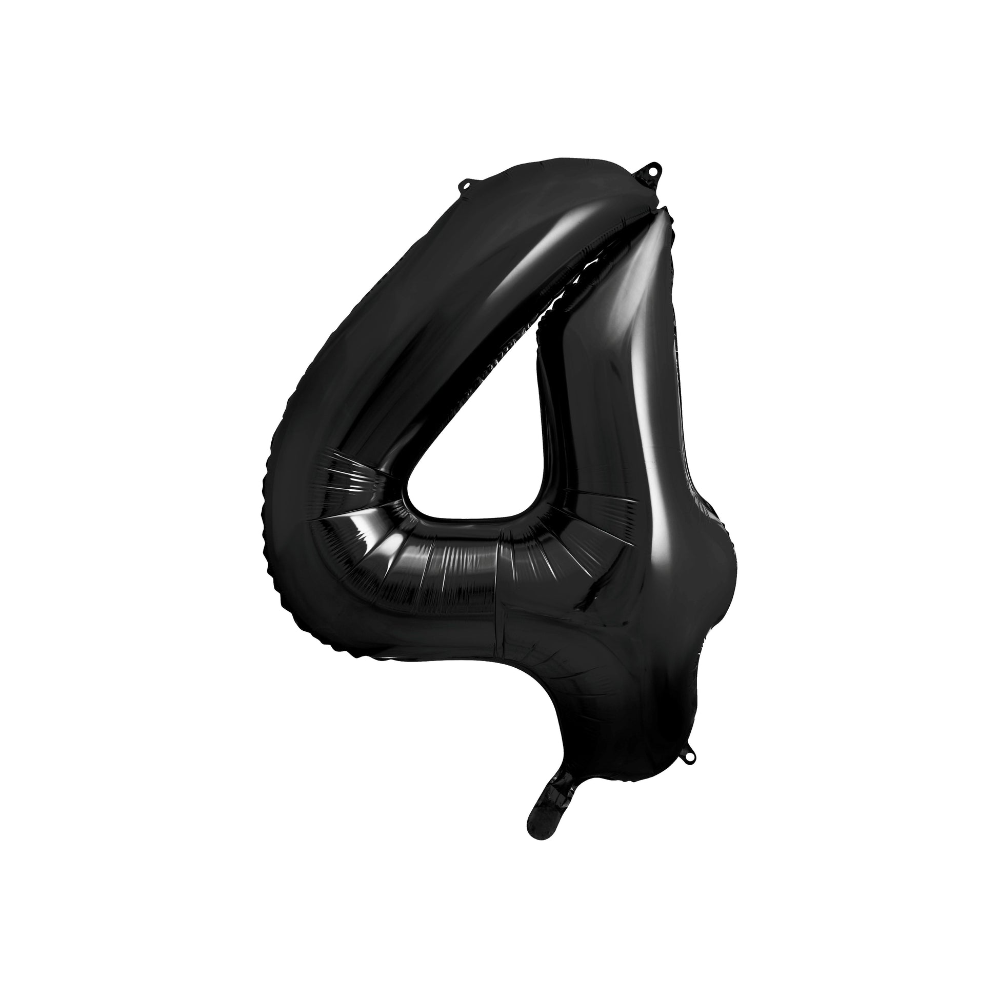 Black Foil Number 4 Balloon