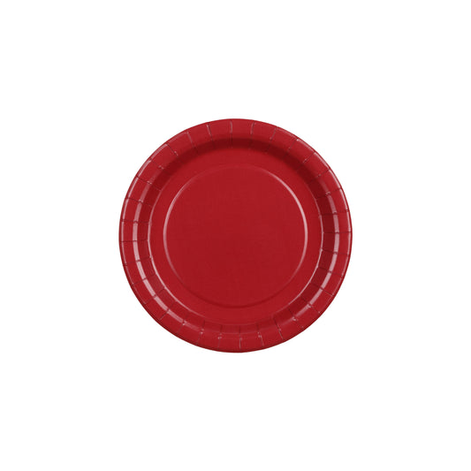 Dark Red Paper Plates
