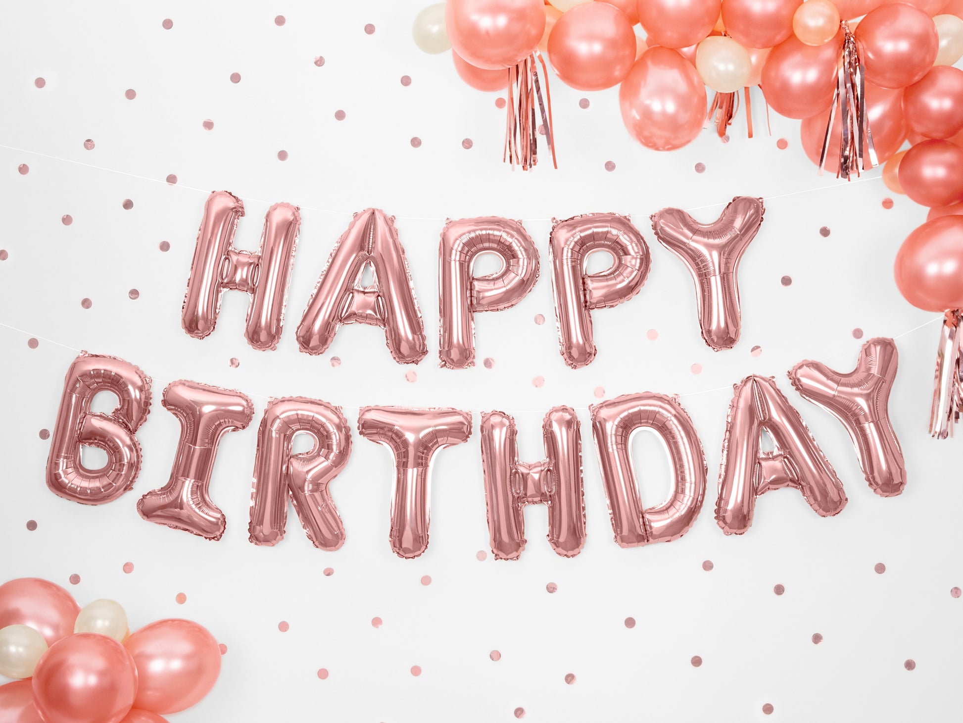 Rose Gold Happy Birthday Foil Balloon