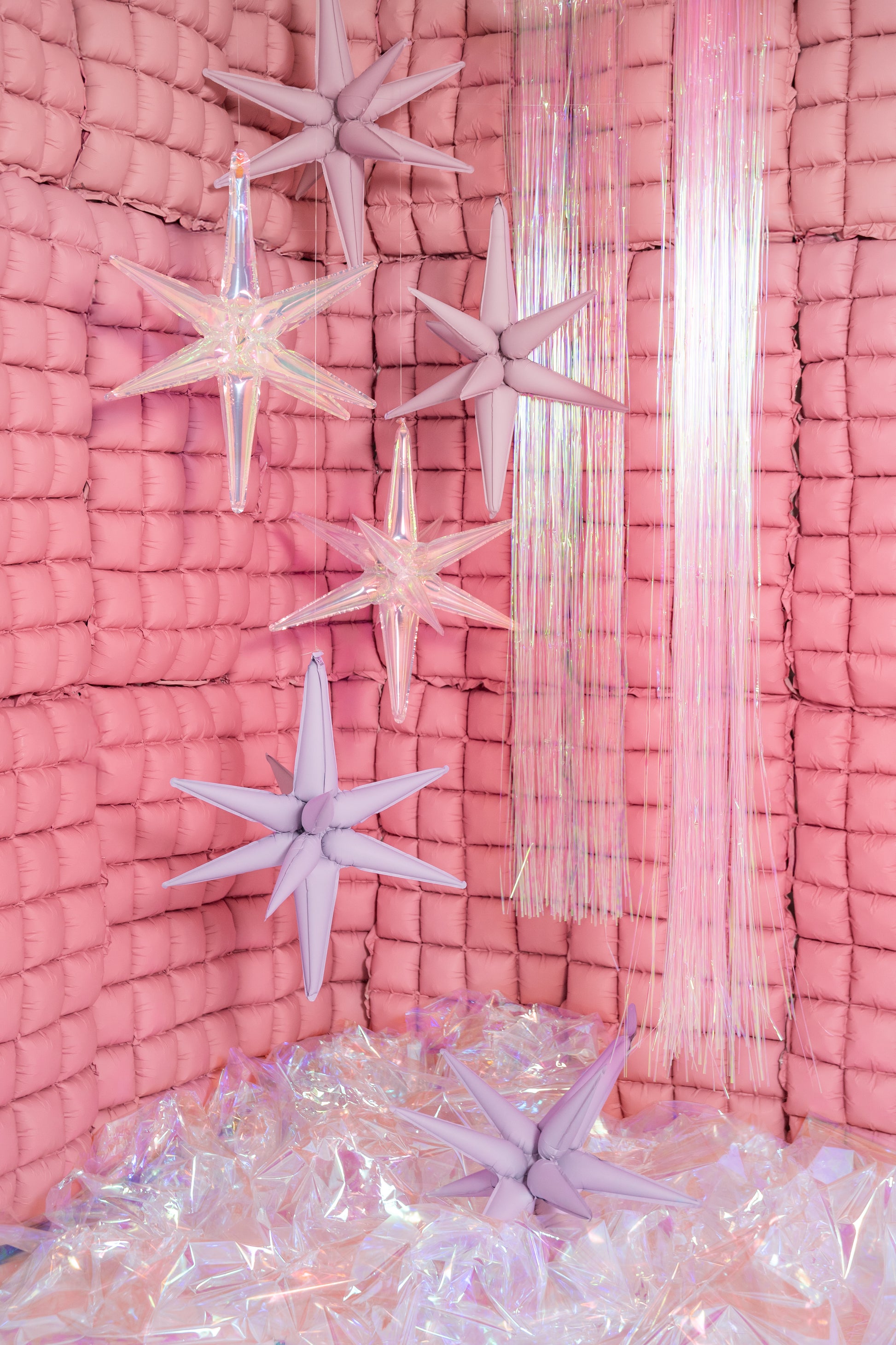 Pink Ombre Curtain Foil Balloon for kids birthday party