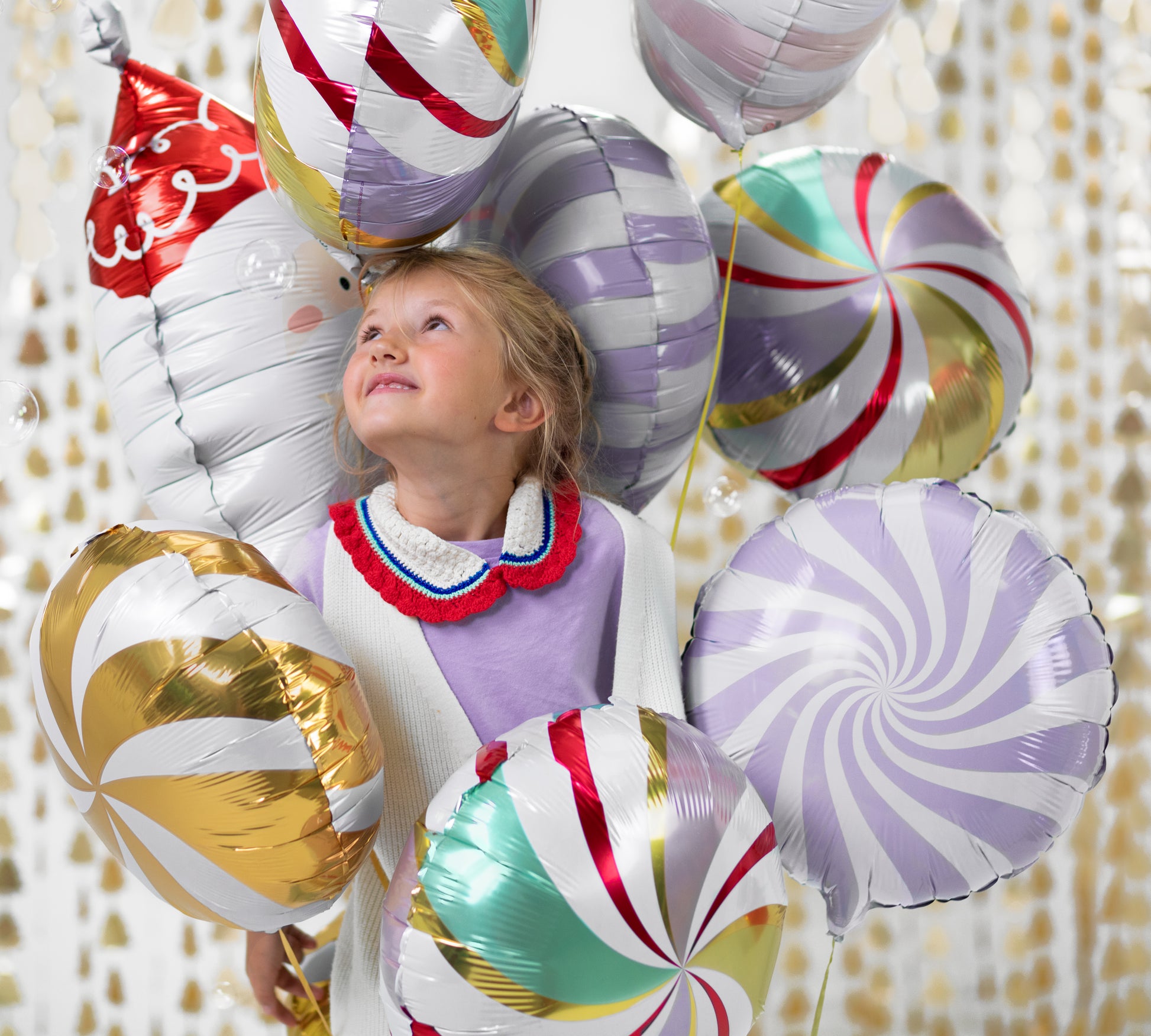 Set of Candy Foil Balloons for kids birthday party