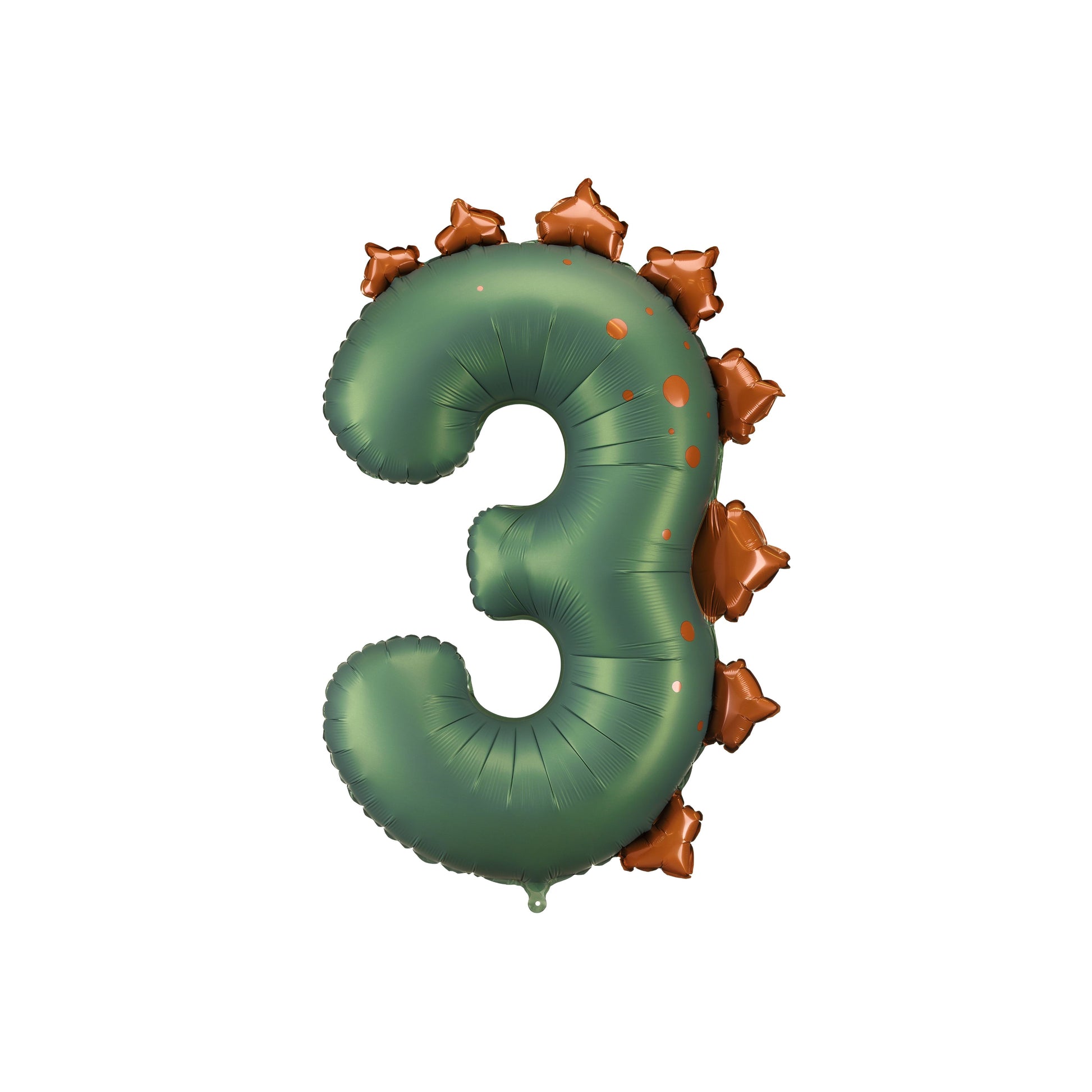 Green Dinosaur Foil Number 3 Balloon