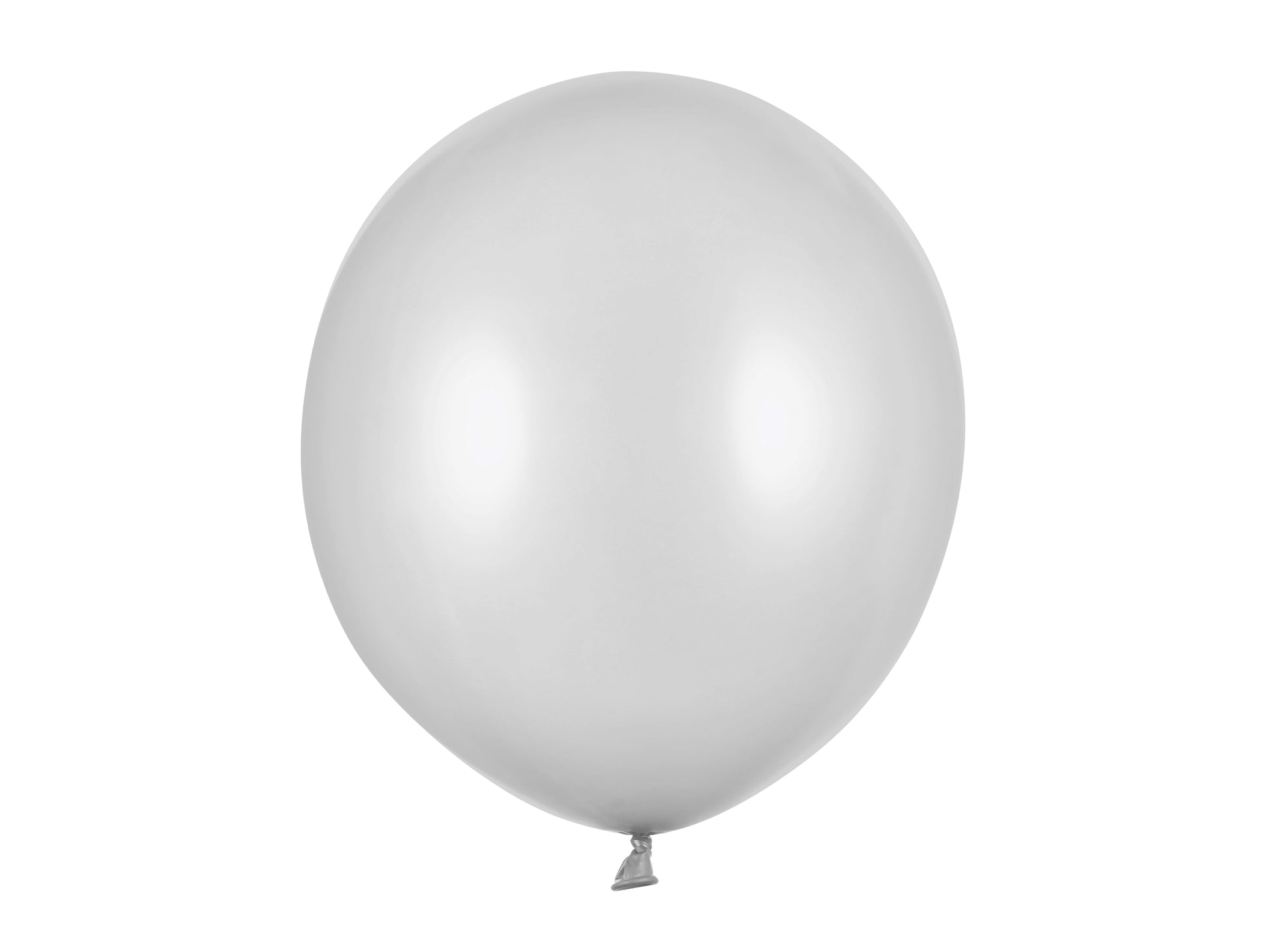 Metallic Silver Snow Balloons 43 cm