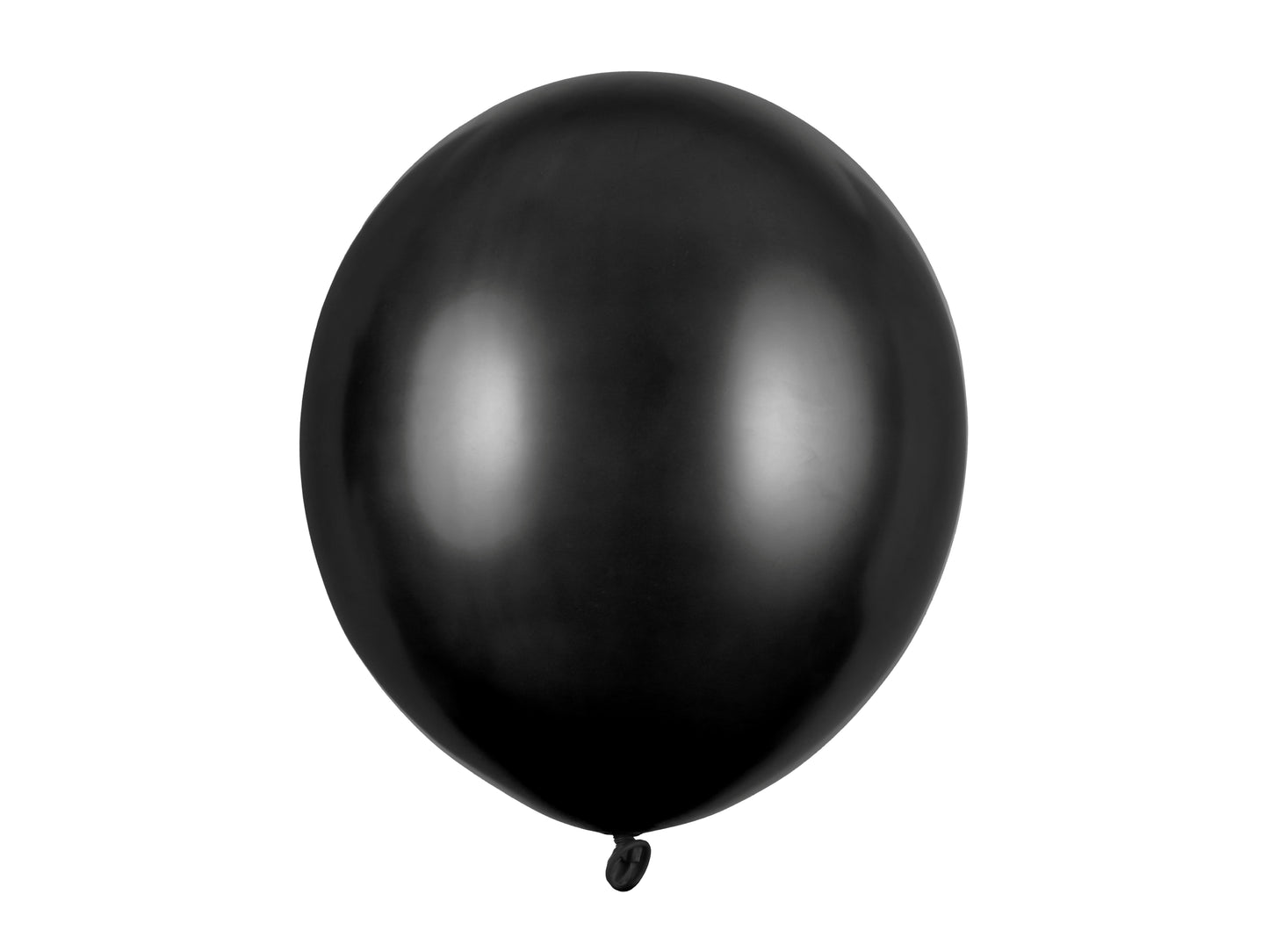 Metallic black latex balloon 43 cm – elegant strong balloon for modern party