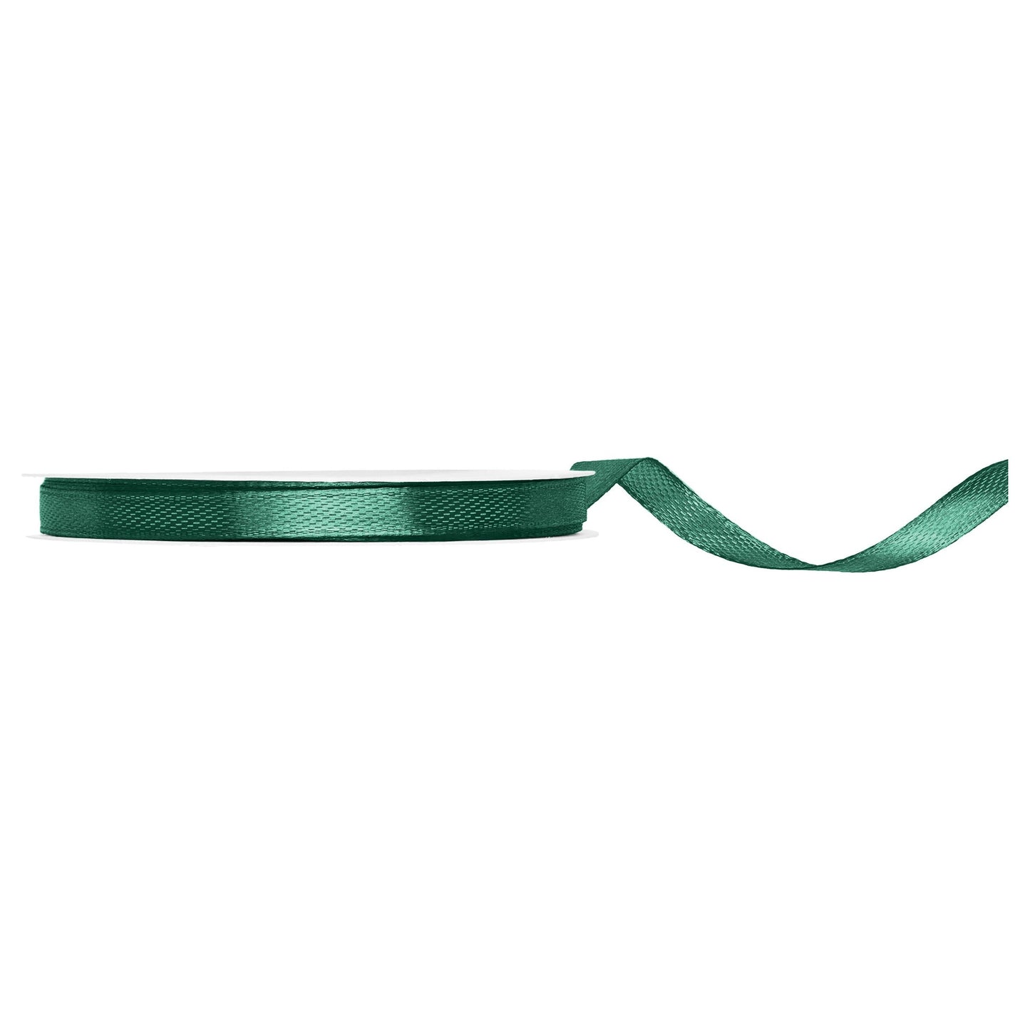 Bottle Green ribbon on a white background
