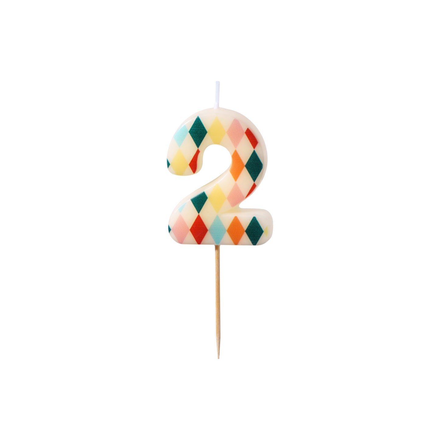 Geometric Birthday Candle number 2