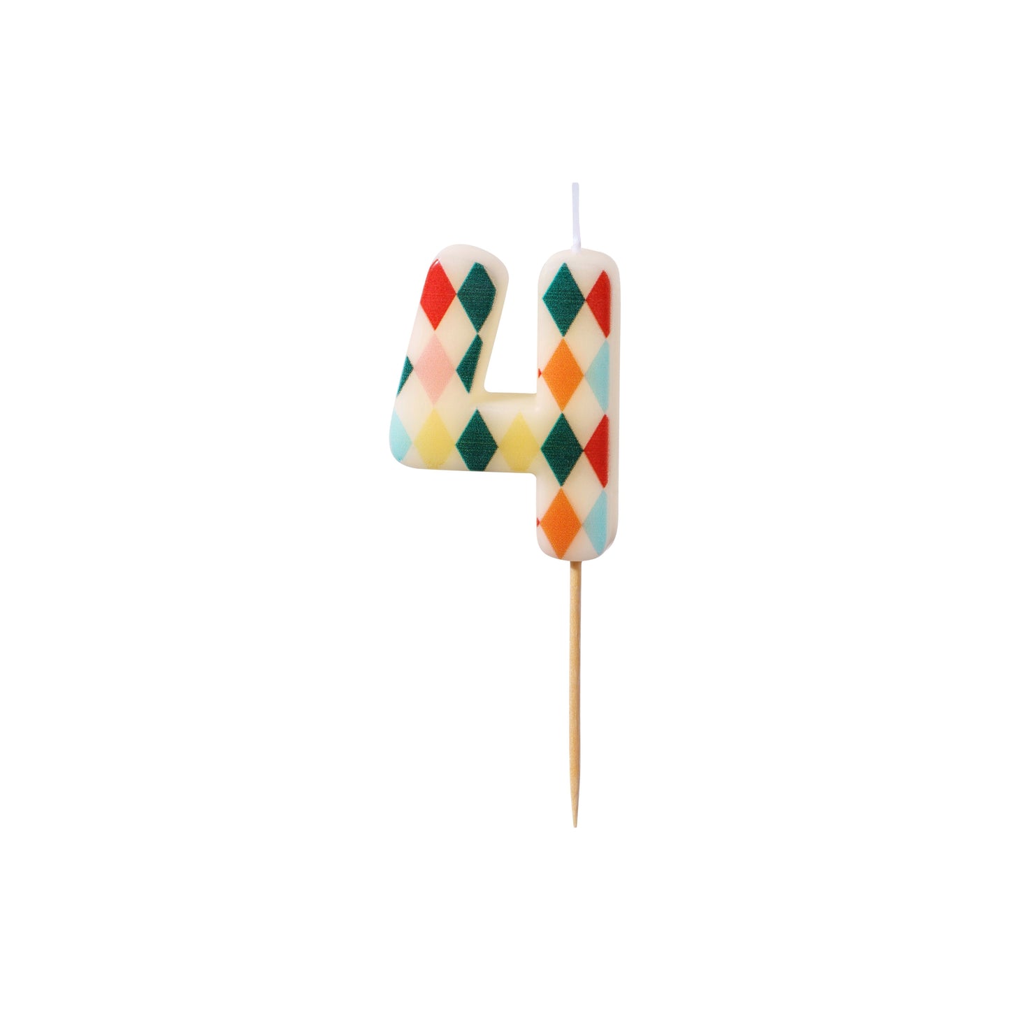 Geometric Birthday Candle number 4