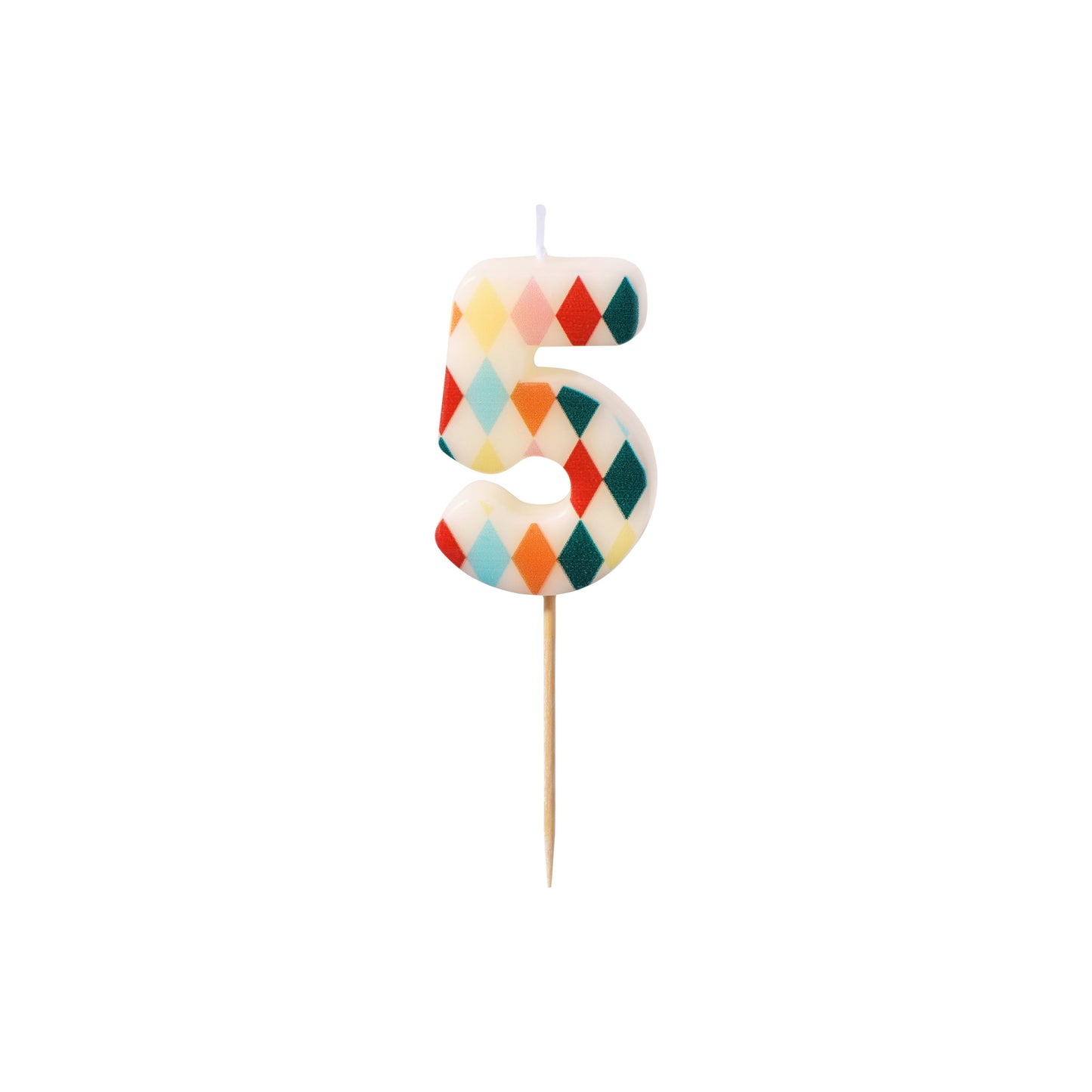 Geometric Birthday Candle number 5