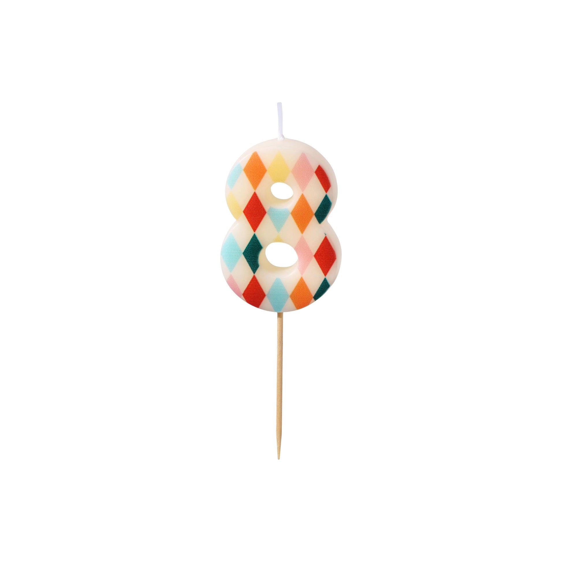 Geometric Birthday Candle number 8