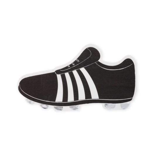 Soccer shoe napkin on a white background