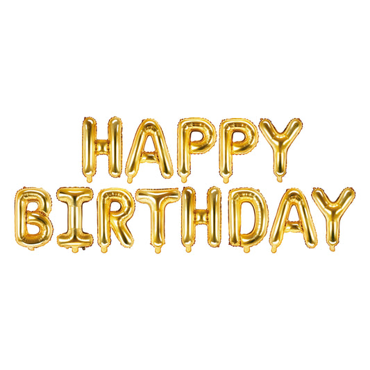 Gold Happy Birthday Foil Balloon