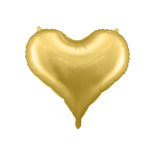 Satin Gold Heart Balloon