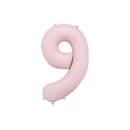 Light Pink Number 9 Foil Balloon – Birthday Party Decoration