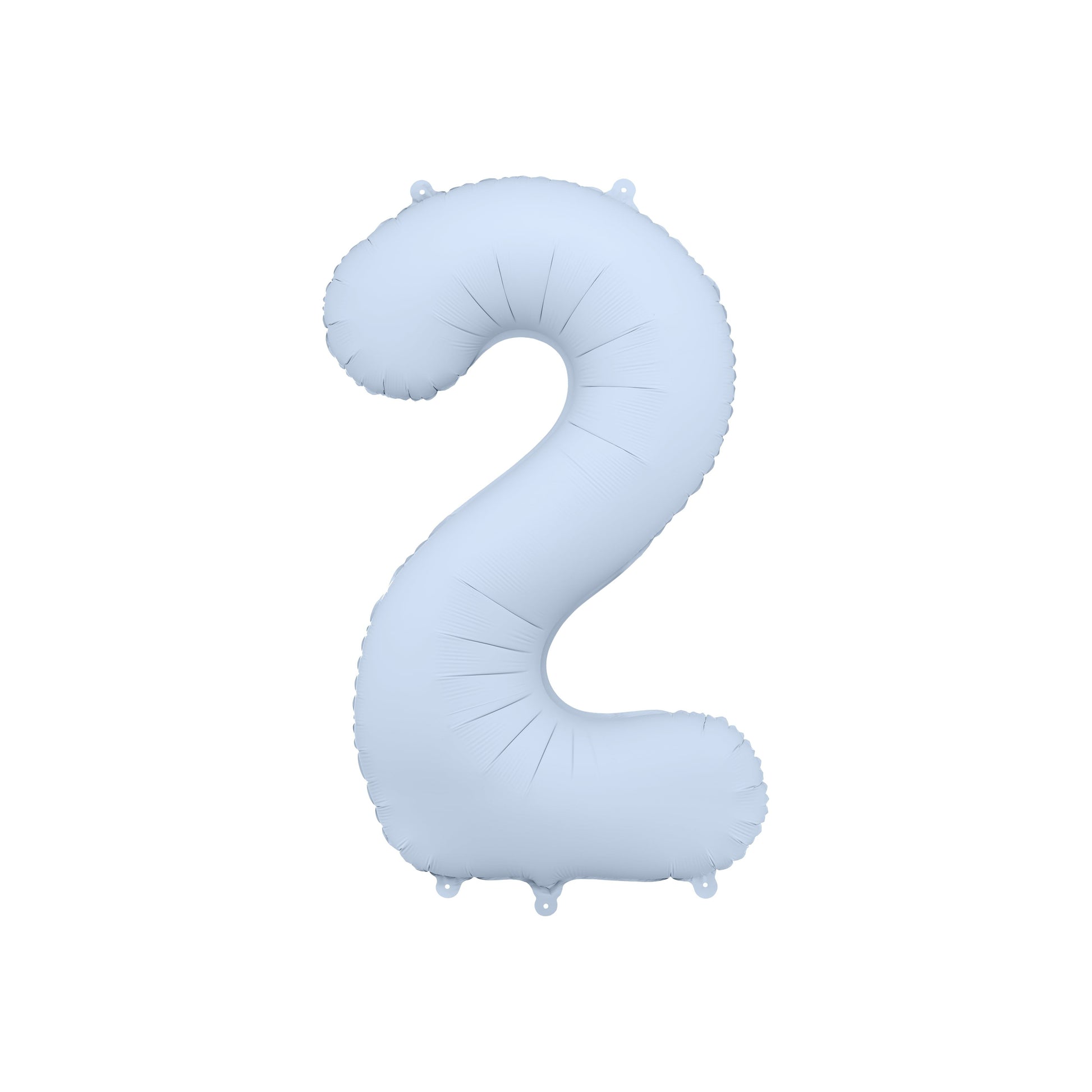 Misty Blue Number 2 Foil Balloon – Birthday Party Decoration