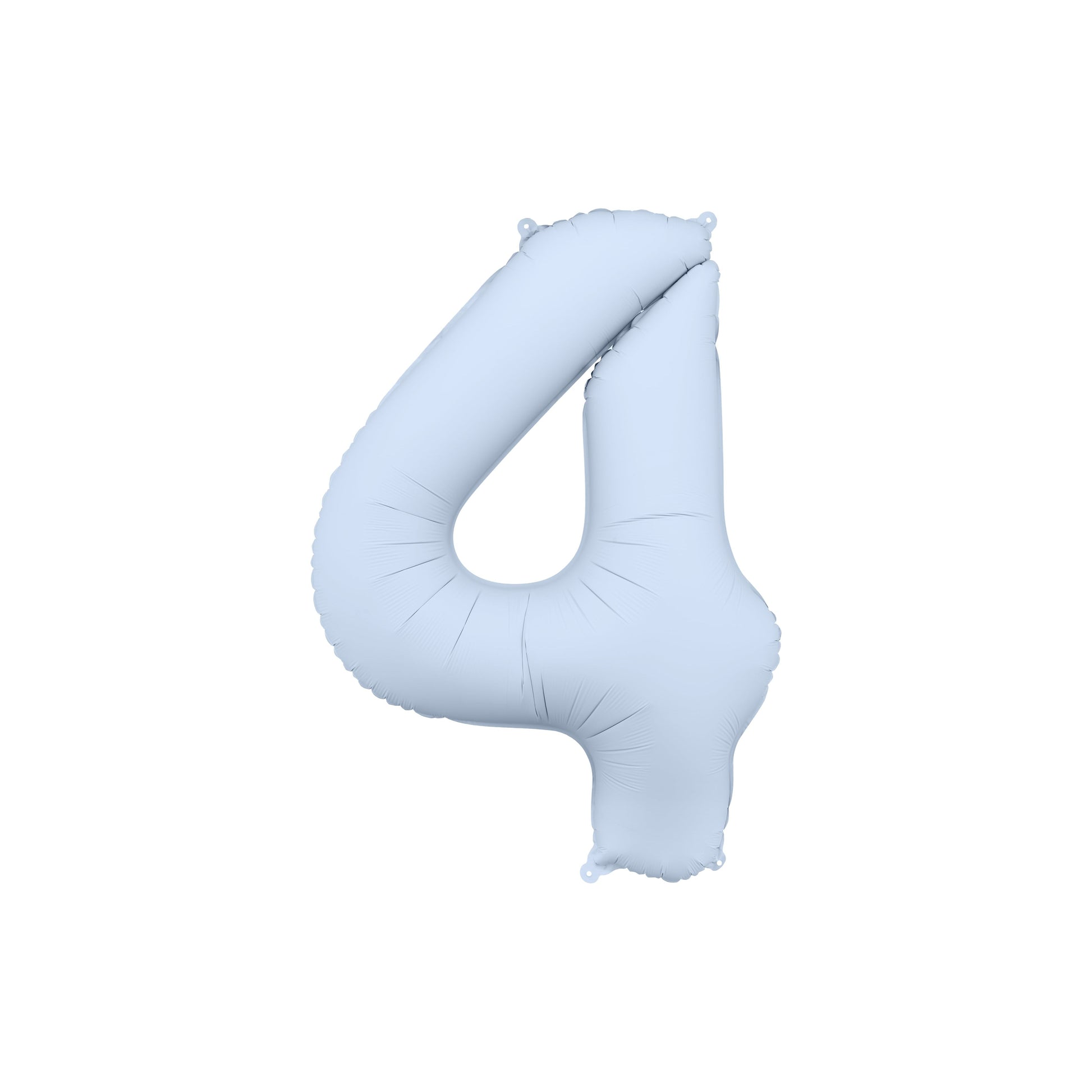 Misty Blue Number 4 Foil Balloon – Birthday Party Decoration