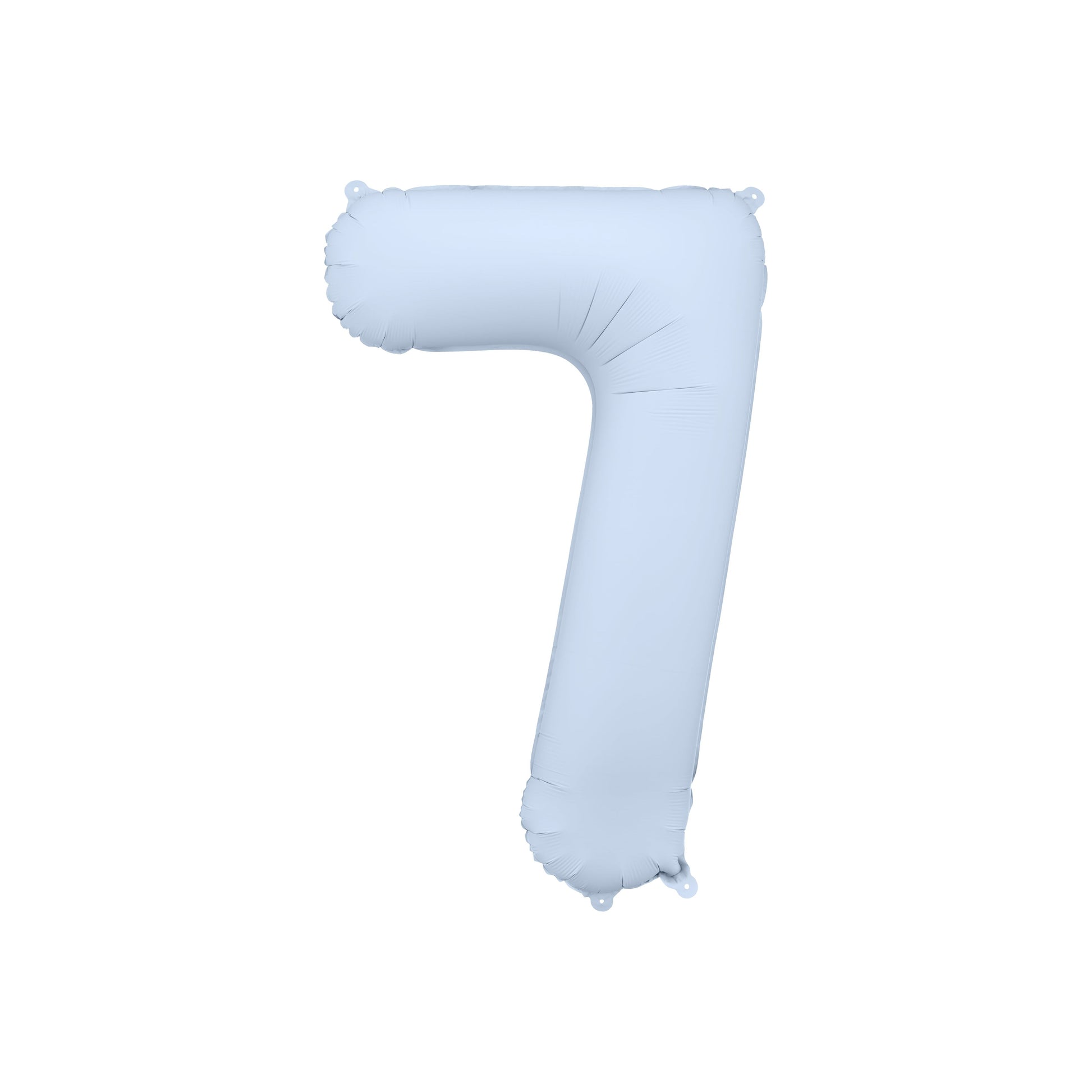Misty Blue Number 7 Foil Balloon – Birthday Party Decoration