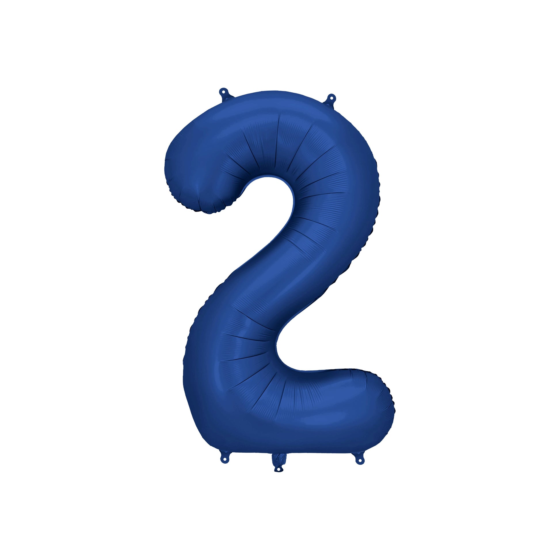 Navy Blue Number 2 Foil Balloon – Birthday Party Decoration