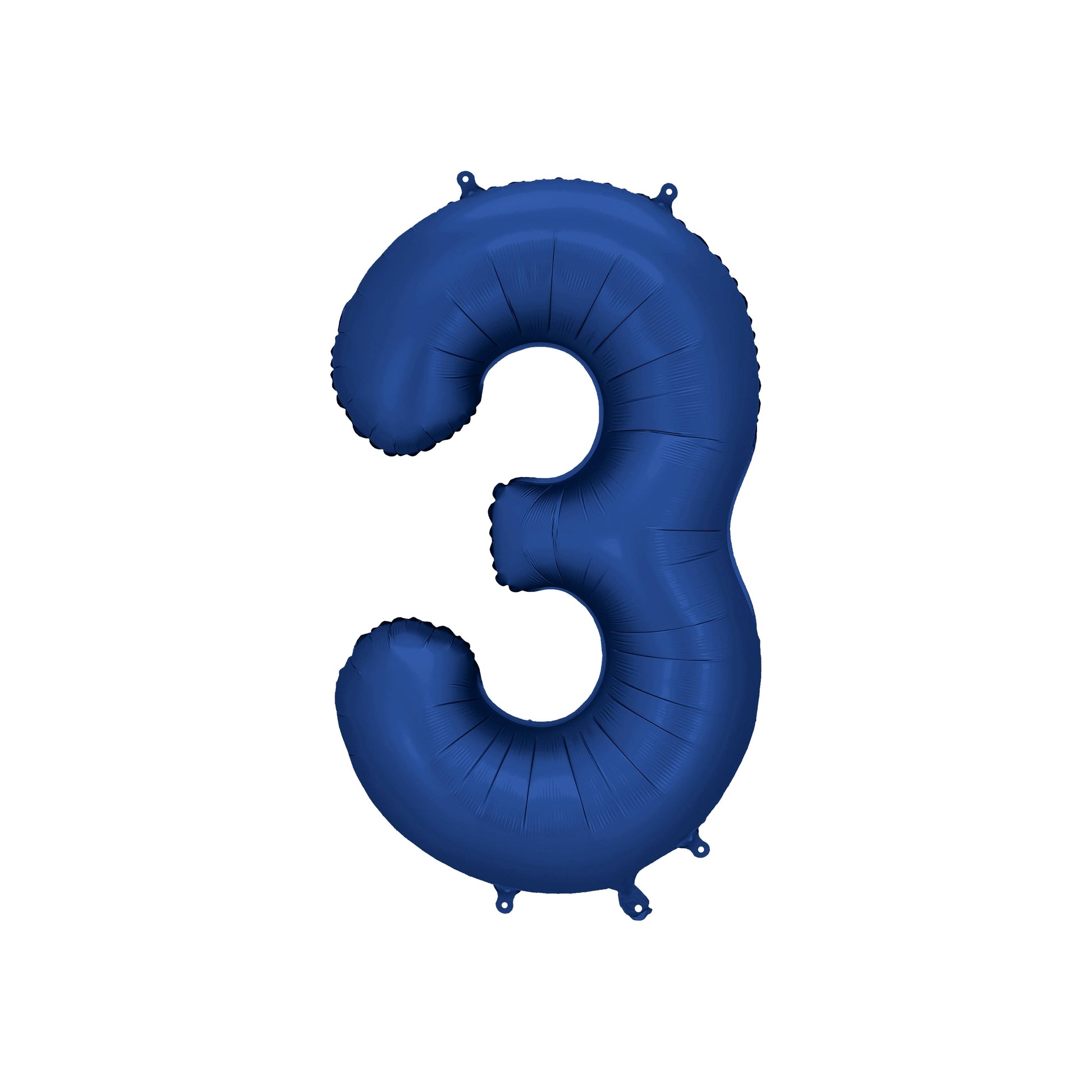Navy Blue Number 3 Foil Balloon – Birthday Party Decoration