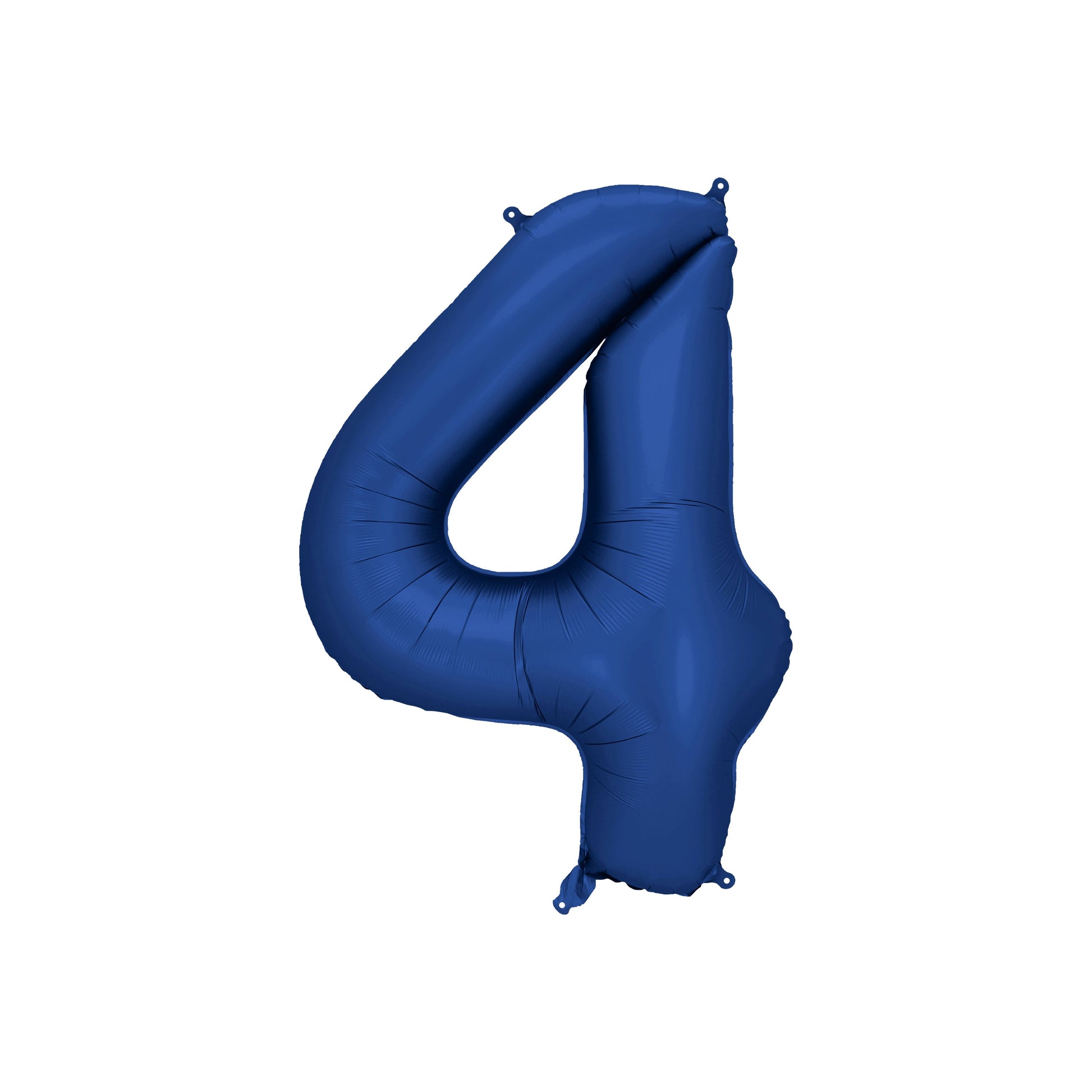 Navy Blue Number 4 Foil Balloon – Birthday Party Decoration