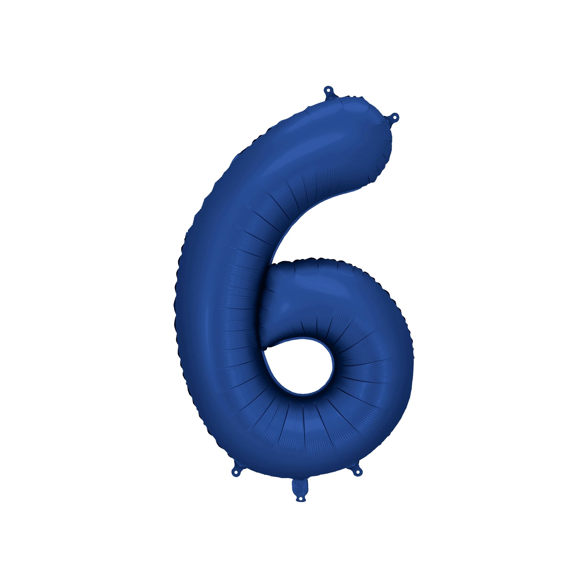 Navy Blue Number 6 Foil Balloon – Birthday Party Decoration