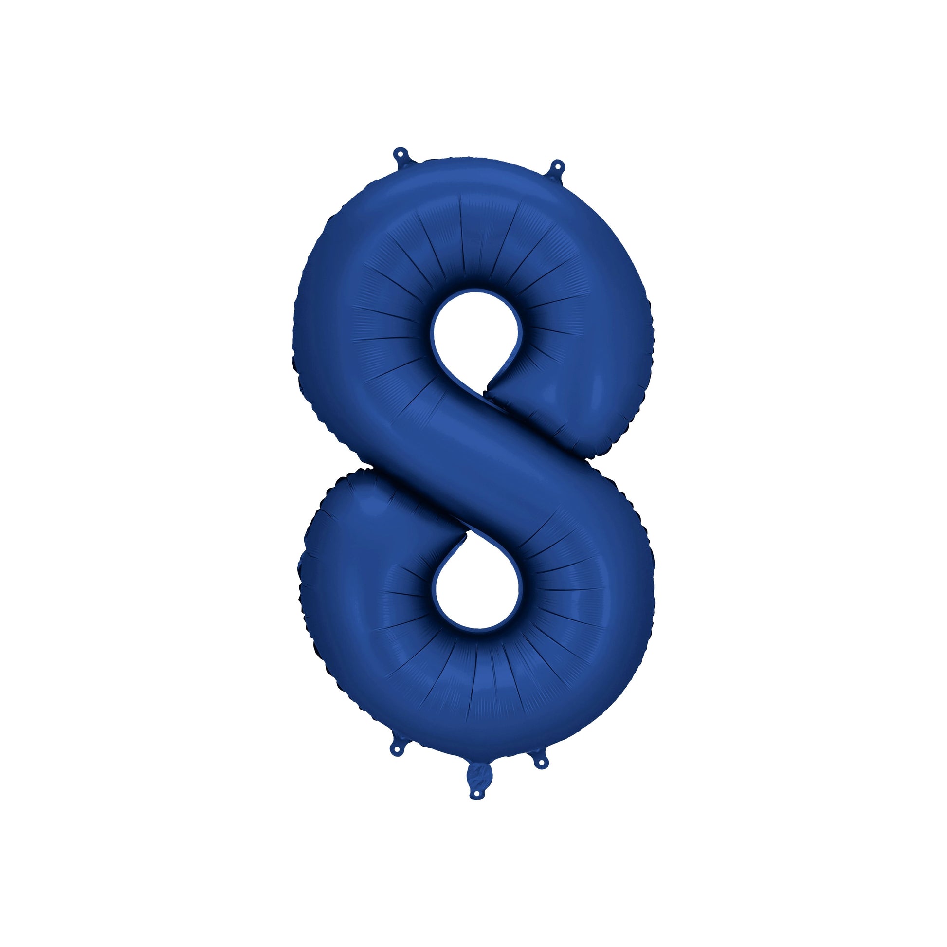 Navy Blue Number 8 Foil Balloon – Birthday Party Decoration