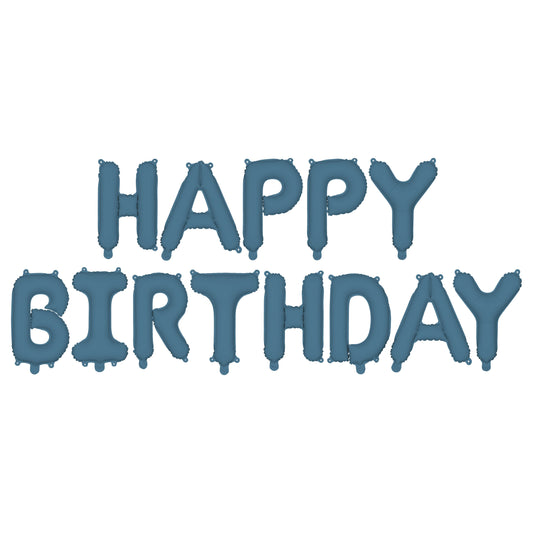 Navy Blue Happy Birthday Foil Balloon