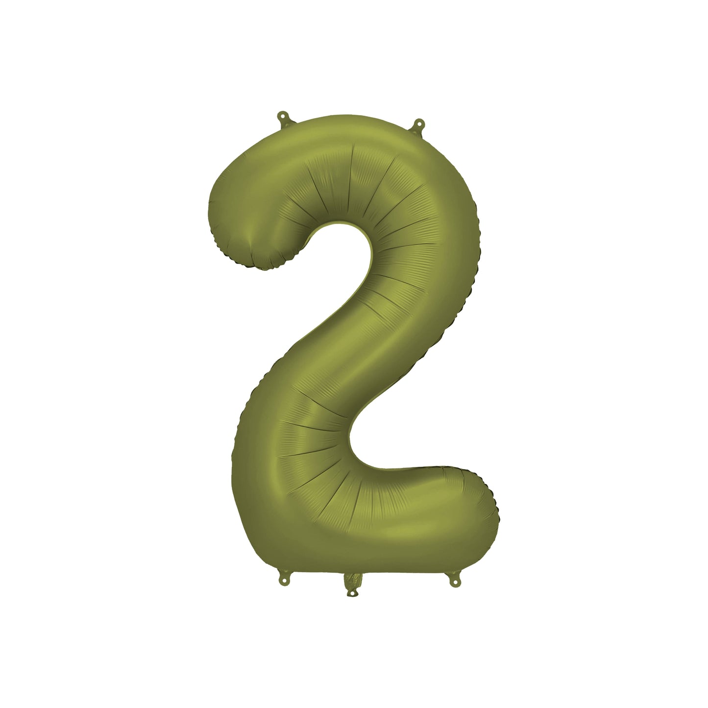 Olive Number 2 Foil Balloon – Birthday Party Decoration