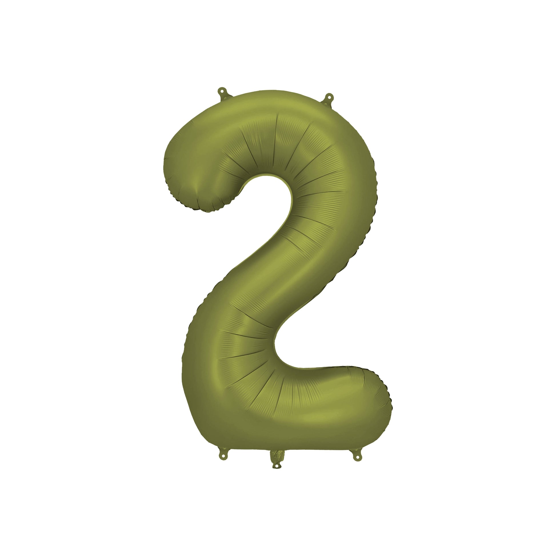 Olive Number 2 Foil Balloon – Birthday Party Decoration