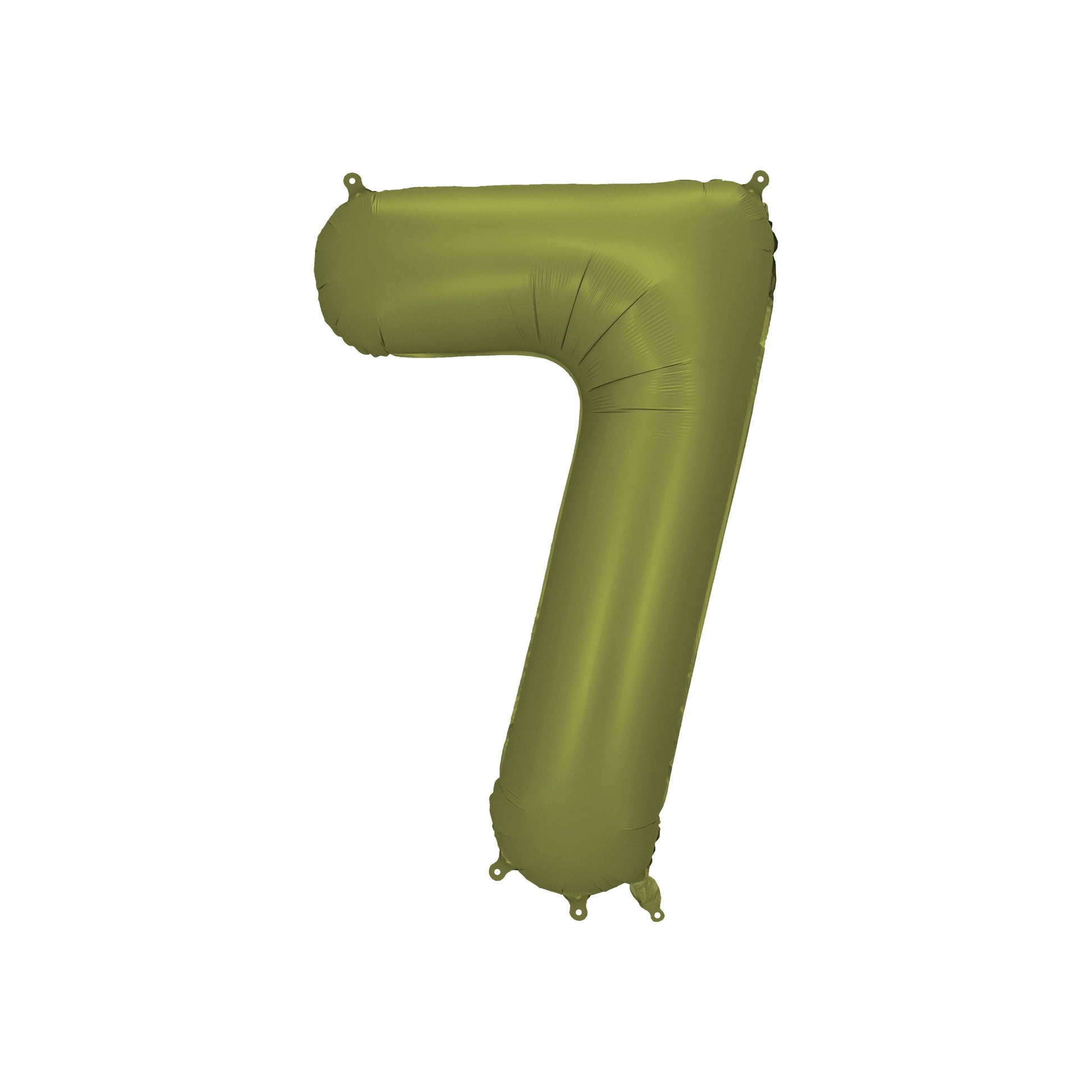 Olive Number 7 Foil Balloon – Birthday Party Decoration
