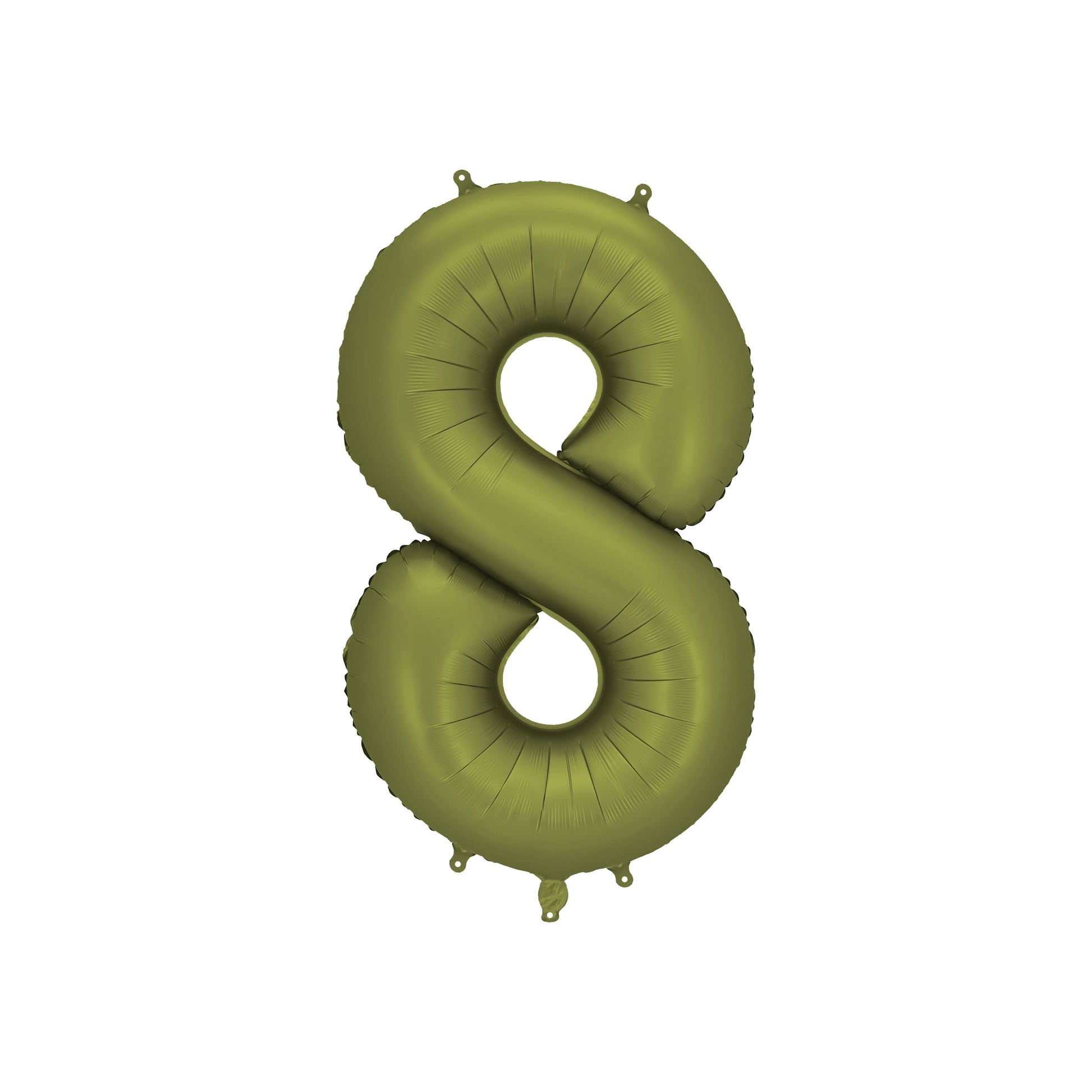 Olive Number 8 Foil Balloon – Birthday Party Decoration
