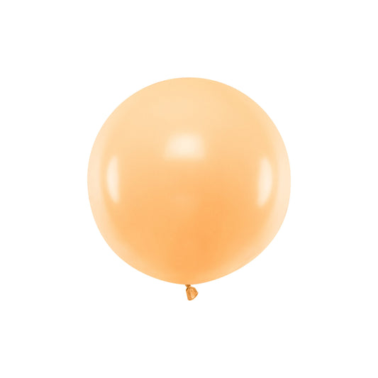 Pastel Light Peach Round Balloon