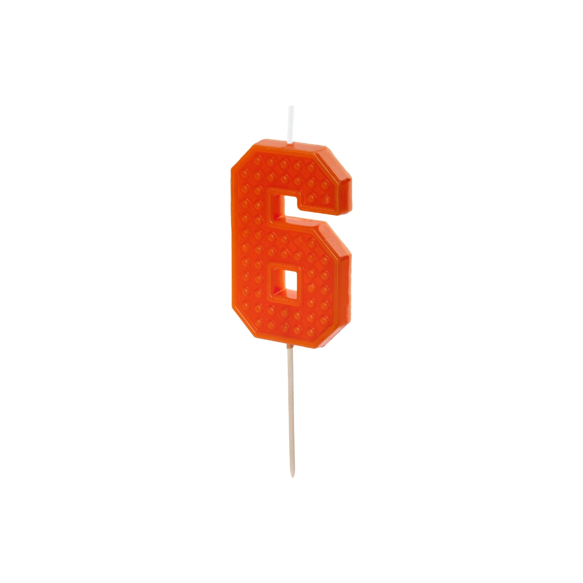 Red Birthday Candle – Number 6