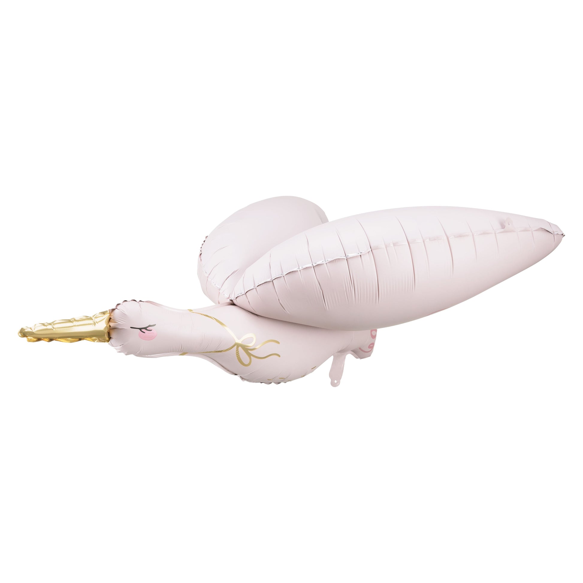 Pink stork foil balloon – adorable decoration for baby showers or welcoming a new baby