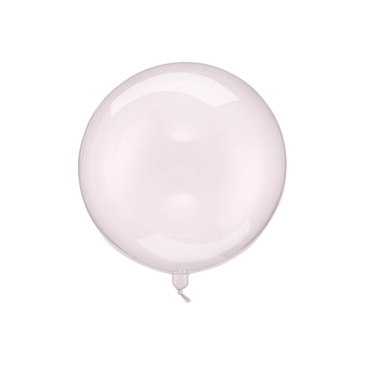 Transparent Pink Sphere Balloon
