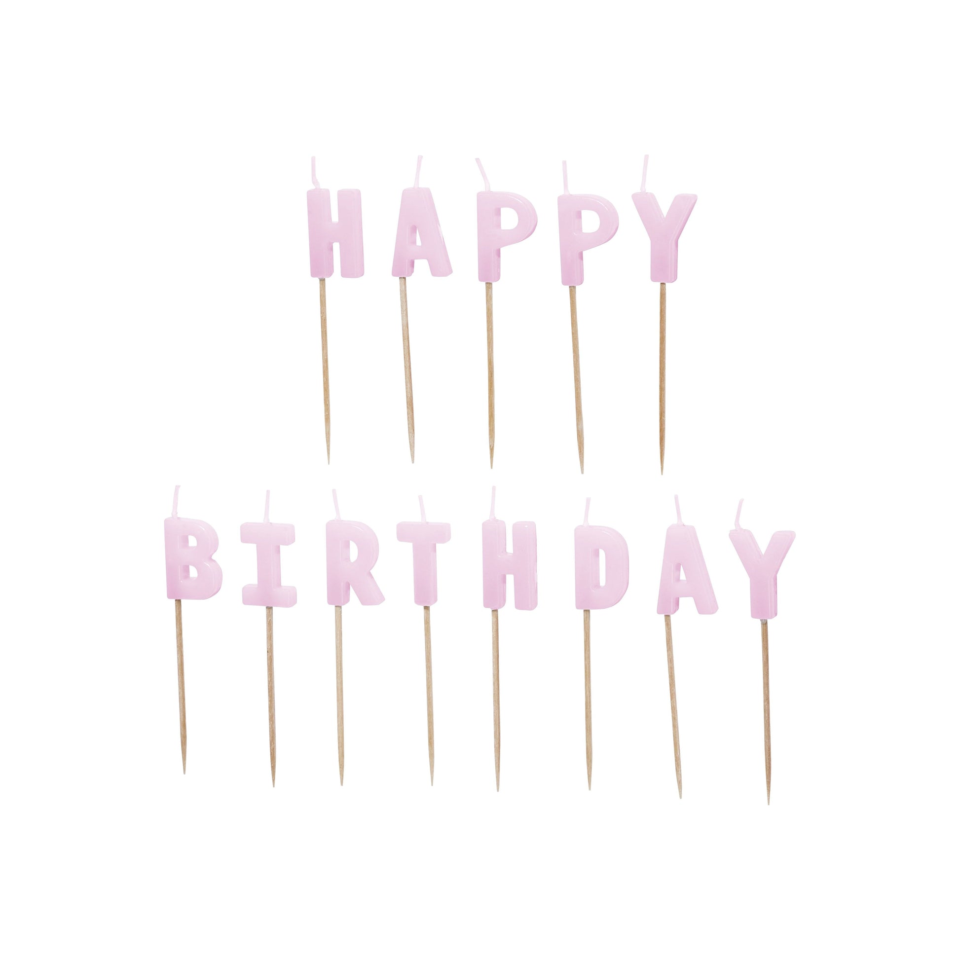 Violet Happy Birthday Candles