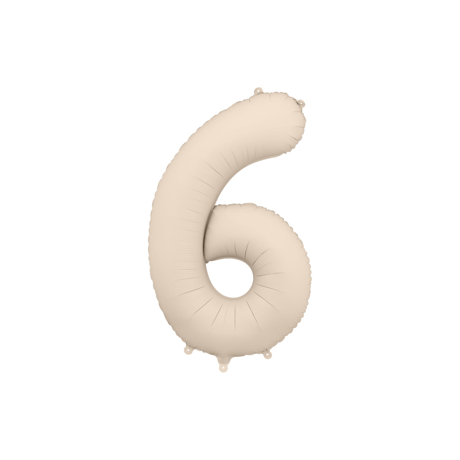 Warm Grey 6 Number Foil Balloon – Birthday Party Decoration