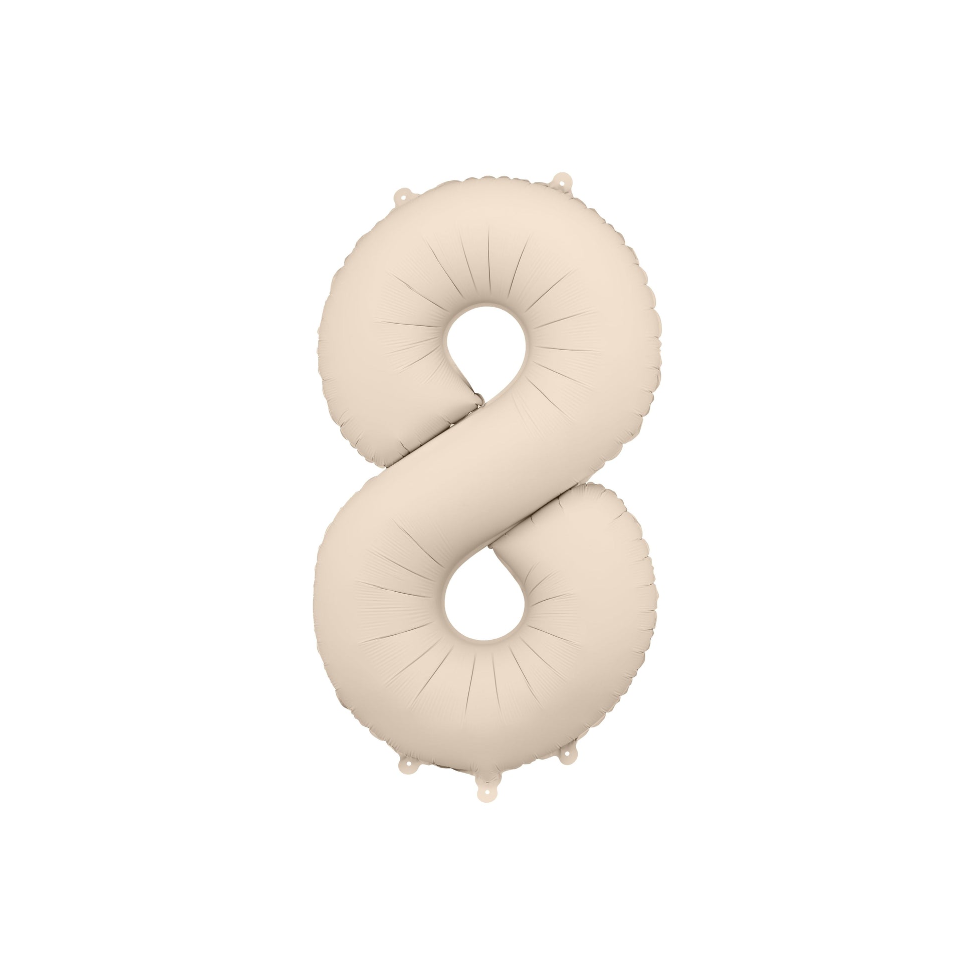 Warm Grey 8 Number Foil Balloon – Birthday Party Decoration