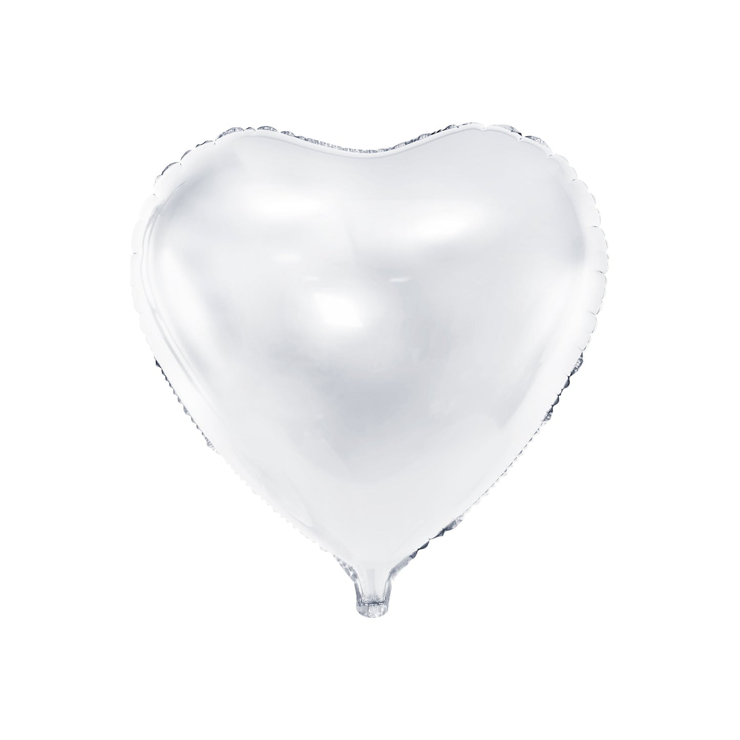 White Heart Foil Balloon